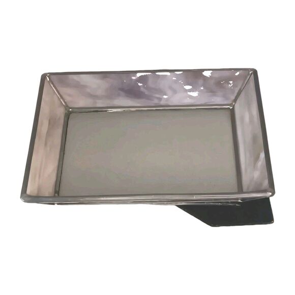 Vintage Light Purple Slag Stained Glass Photo Frame 7.5" x 6.5" Fits 4" x 6" - Picture 9 of 14